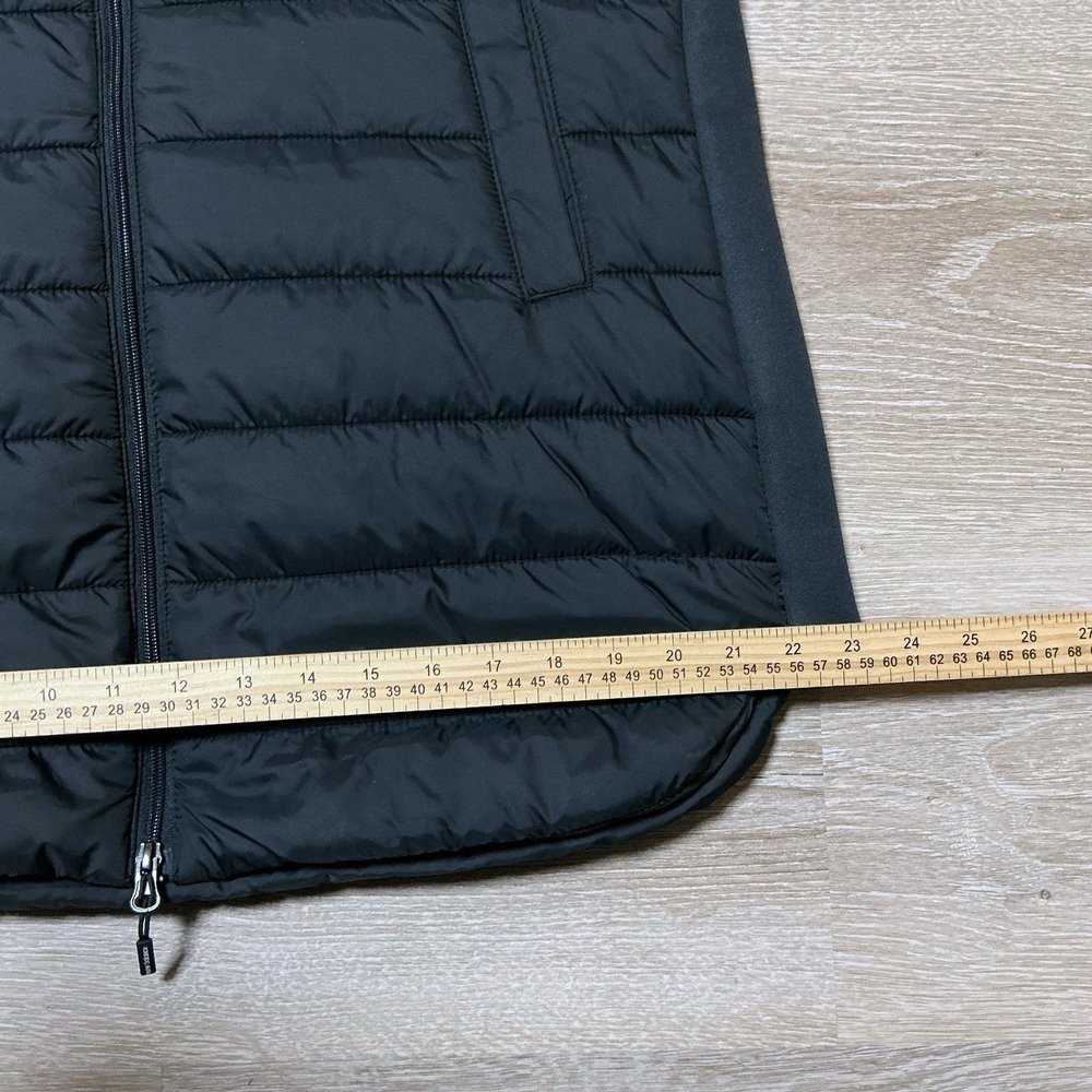 New Balance Puffer Vest Women Large Black Full Zip Hoodie Pockets NWT - Picture 16 of 16